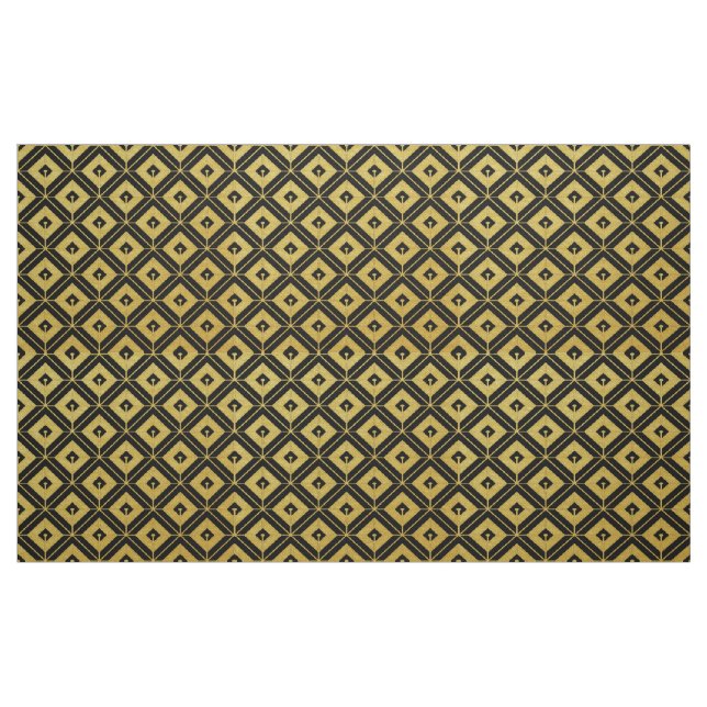 Gold und Black Art Deco Stoffe (Fat Quarter (45,7 x 55,9 cm))