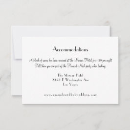 Gold und Black Vegas Destiny Unterkünfte Einladung