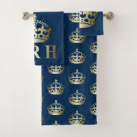 Gold und Blue HRH Royal Highness Crown