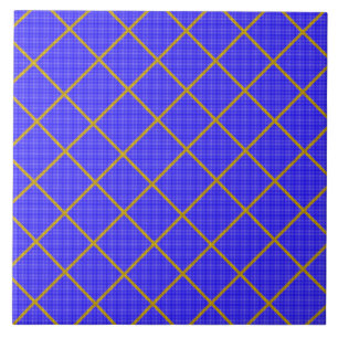 Gold und Blue Tile Fliese