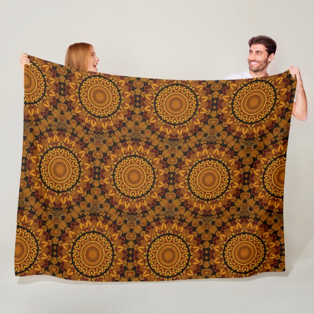 Gold- und Brauner Fleece-Decke Fleecedecke (Beispiel)