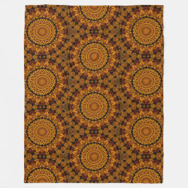 Gold- und Brauner Fleece-Decke Fleecedecke