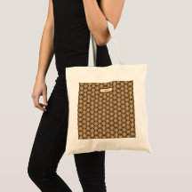 Gold und Brown Star Anise Tote Bag