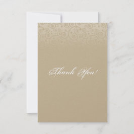 Gold und Champagne-Wirbel dankt Ihnen Dankeskarte