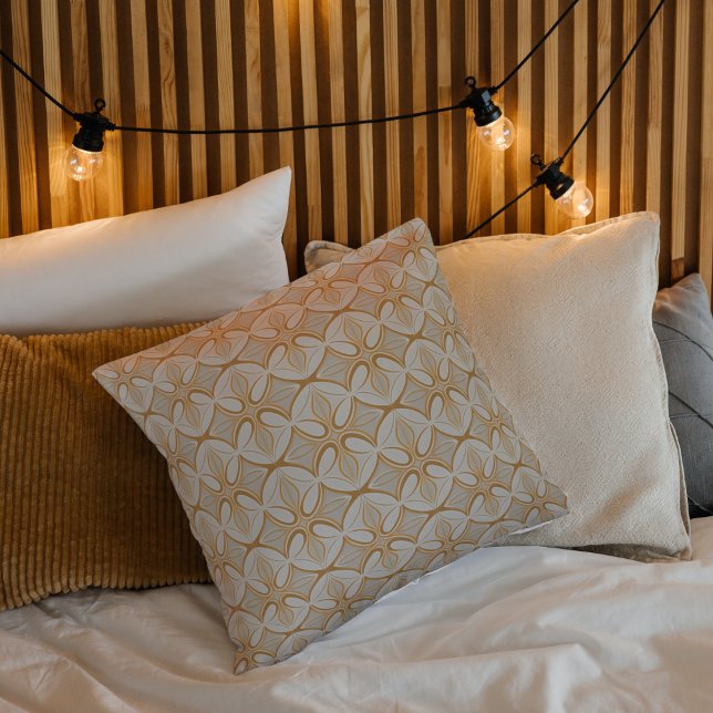 Gold und Creme Mitte Jahrhundert Moderne Kissen (Von Creator hochgeladen)