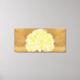 Gold und gelber Baum des Lebens im Himmel Leinwanddruck