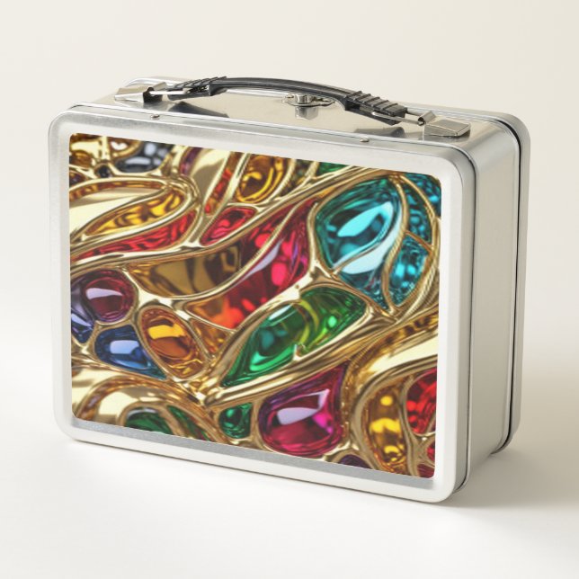 Gold und Gemis Beauty #621 - Metalldose Metall Brotdose (Rückseite)