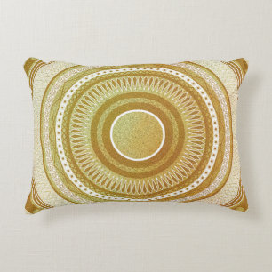 Gold- und Glitter-Mandala Dekokissen