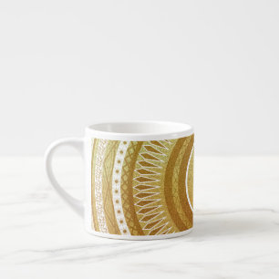 Gold- und Glitter-Mandala Espressotasse