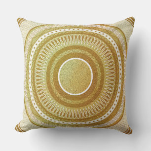 Gold- und Glitter-Mandala Kissen