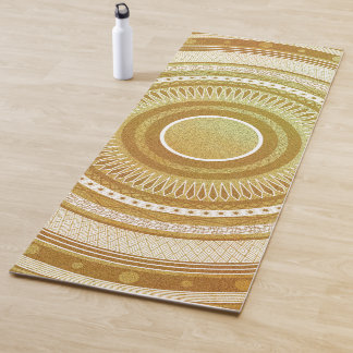 Gold- und Glitter-Mandala Yogamatte