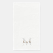 Gold und Grau Monogram weiß