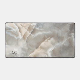 Gold und Graumarmor Schreibtischunterlage