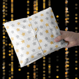 Gold und Gray Happy New Year Seidenpapier