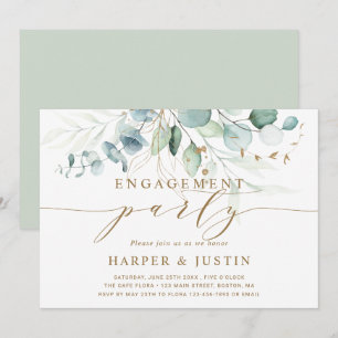 Gold- und Grüne Botanische Partnerschaft Einladung