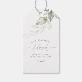 Gold und Grüne Hochzeit Vielen Dank für Ihre Gesch Geschenkanhänger