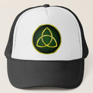 Gold und grüne Triquetra Truckerkappe