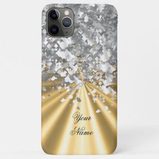 Gold und Imitat Glitzer personalisiert Case-Mate iPhone Hülle