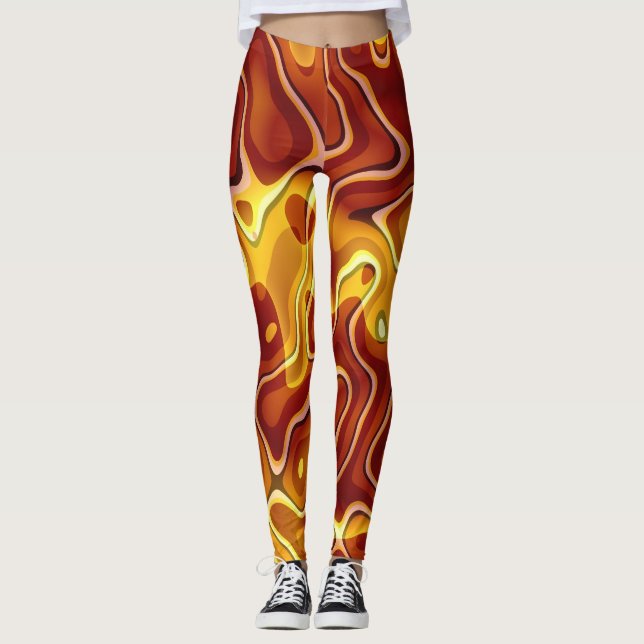 Gold und Kupfer Leggings (Vorderseite)