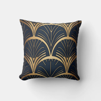 Gold und Marine Kissen