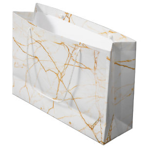 Gold und Marmor Große Geschenktüte