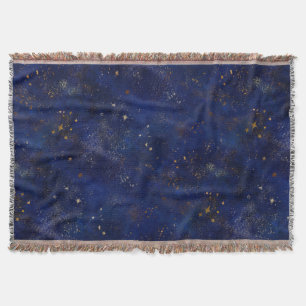 Gold und Navy Sterne Decke
