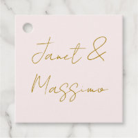 Gold- und Pastellfarbe Kalligrafie Elegant Einfach