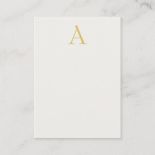 Gold- und Pastellfarben-Monogramm-Professionelle I Begleitkarte
