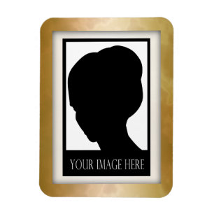 Gold-und Rosen-MarmorFoto-Magnet Magnet