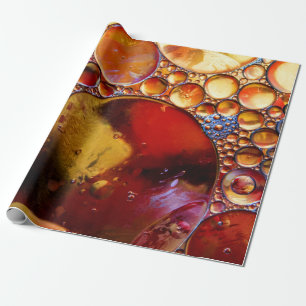 Gold und rote Punkte Geschenkpapier