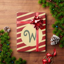 Gold und rote Streifen Custom Weihnachten einzigar