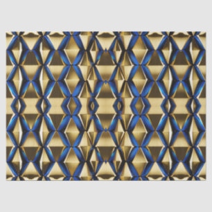 Gold- und Saphir-Modernes Dekor-Papier Seidenpapier