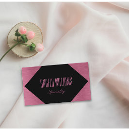 Gold und Schwarz aus metallischer Rose Visitenkarte