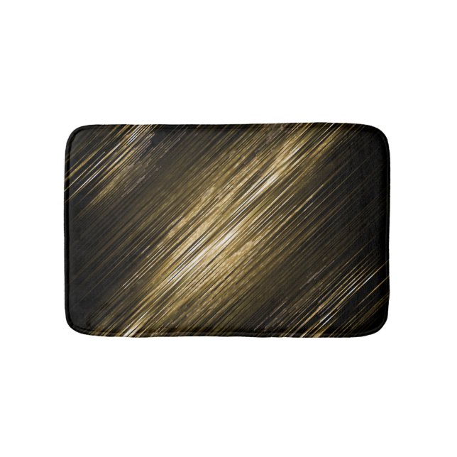 Gold und Schwarz Badematte (Vorderseite)