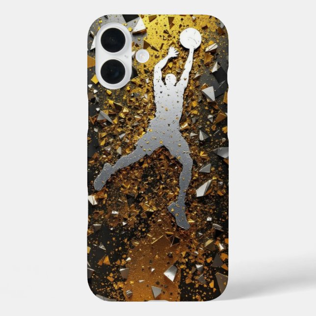 Gold und Schwarz Case-Mate iPhone Hülle (Rückseite)