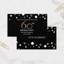 Gold und Schwarz, Danke, Karten