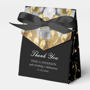 Gold und Schwarz Geburtstag für Erwachsene jeden A Geschenkschachtel