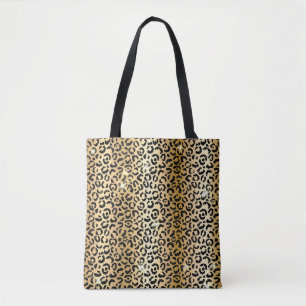 Gold- und Schwarz-Glitter-Glam-Leopardenflecken-Dr