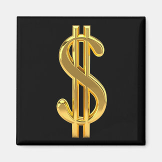 Gold und Schwarz Magnet