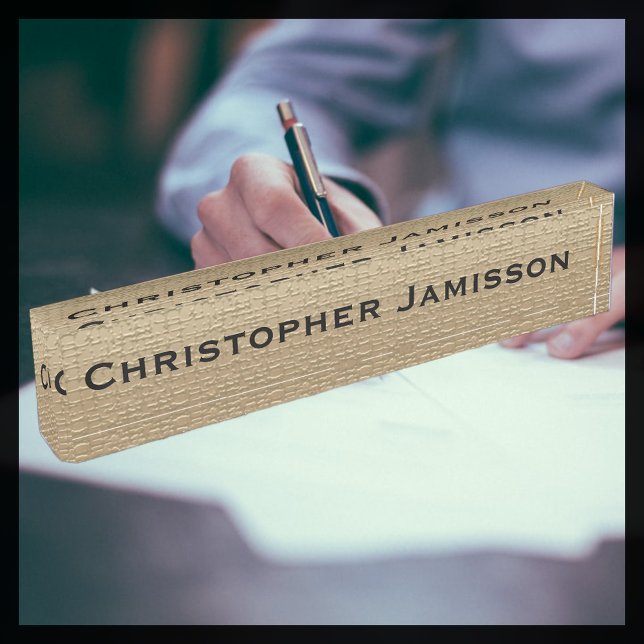 Gold und Schwarz, personalisierte Bezeichnung, Acr Namensplakette (Von Creator hochgeladen)