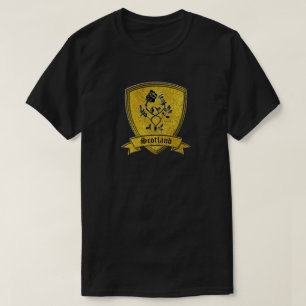 Gold und schwarze Rose und Distel T-Shirt