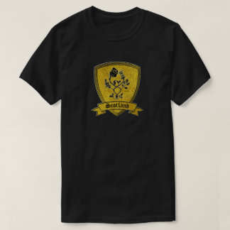 Gold und schwarze Rose und Distel T-Shirt