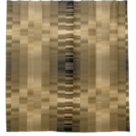 Gold und schwarzer Band-Duschvorhang Duschvorhang