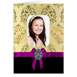 Gold und schwarzer Damast