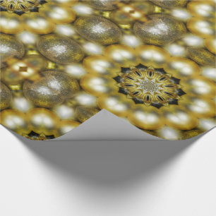 Gold und Silber Baubles Weihnachten Geschenkpapier