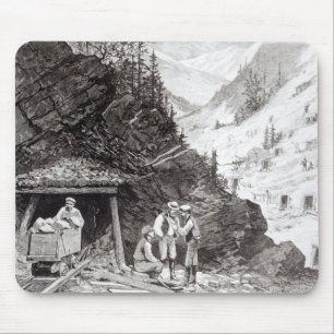 Gold-und Silber-Bergbau Mousepad