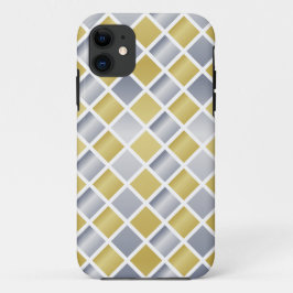 Gold und Silber (Diamond Checkered) Case-Mate iPhone Hülle