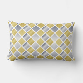 Gold und Silber (Diamond Checkered) Lendenkissen