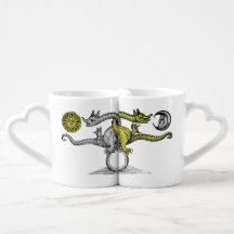 Gold-und Silber-Drachen vereinigt