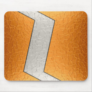 Gold und Silber Edelstahl Mousepad
